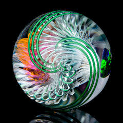Richard Hollingshead - Green Twisted Lace & Reuleaux Green Opal Marble