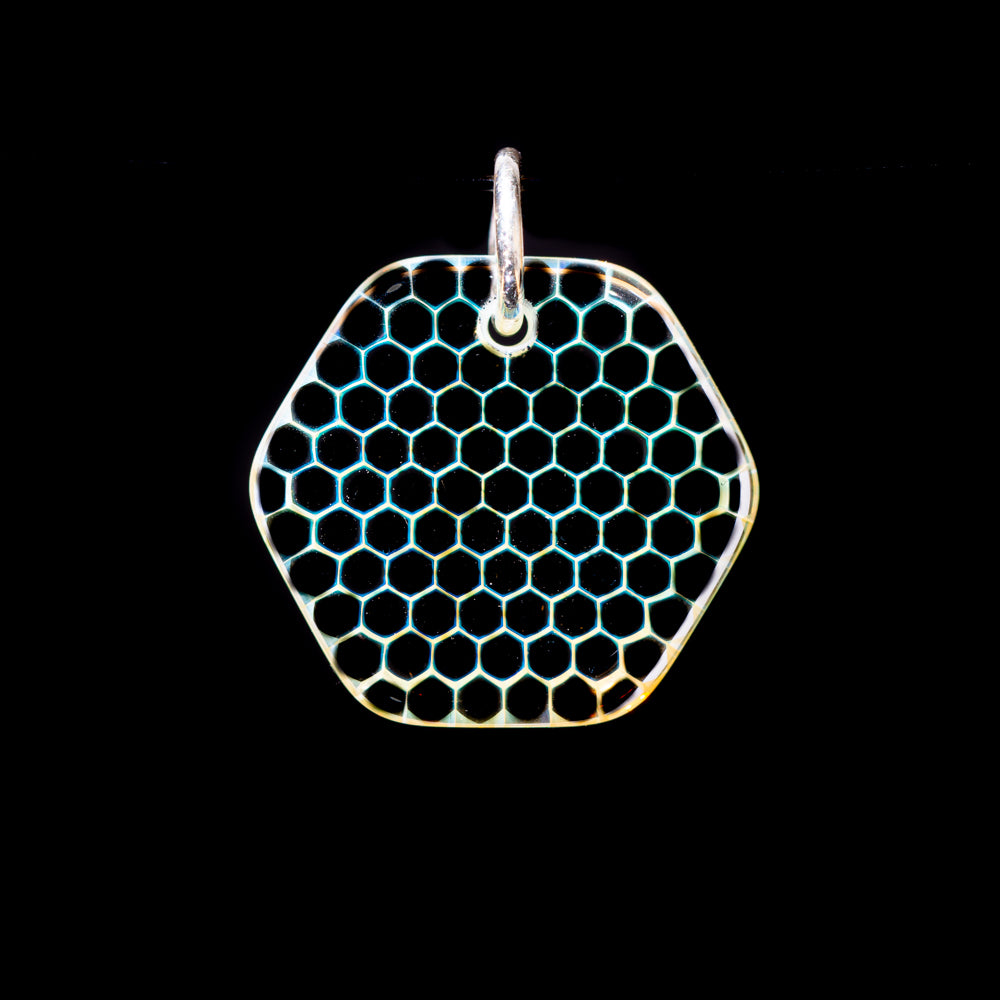 Ryan Teurfs - Blue Silver Hexagon Pendant