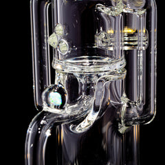 Rye Deyer - Ciclador de flores de agua transparente de 38 mm con ópalo