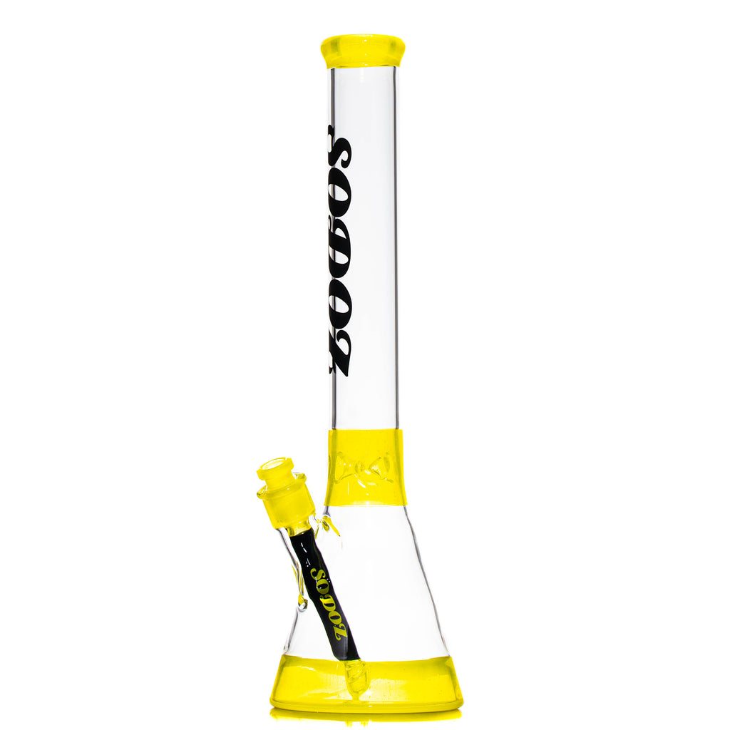 SODOZ - Vaso de precipitados de cristal Alchemy Lemon Drop de 18"