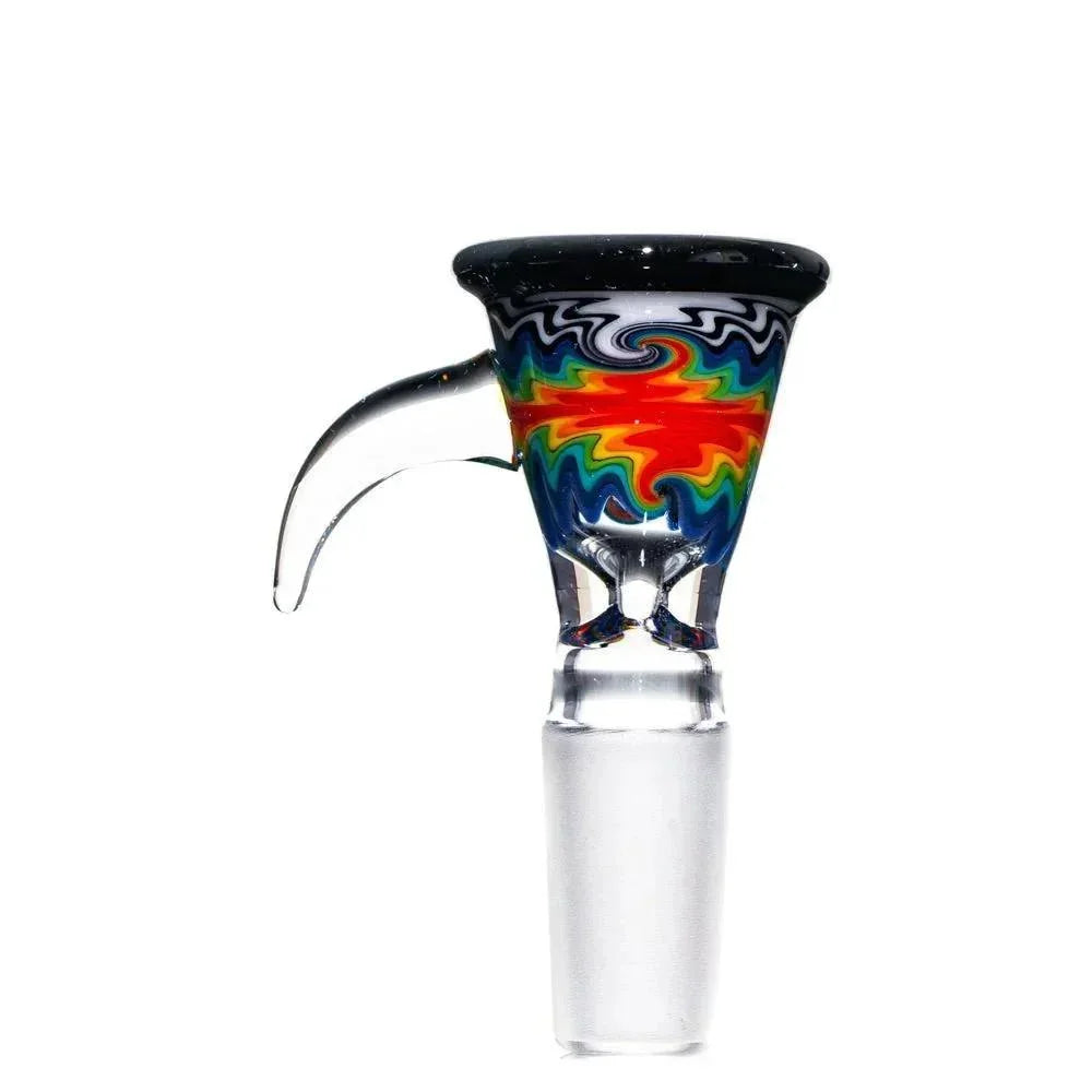 Stevie P - Black & White Rainbow Fade Linework Mini Beaker