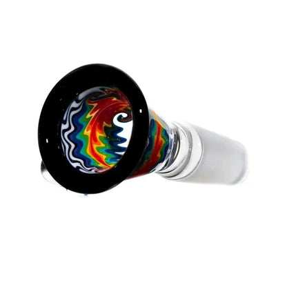 Stevie P - Black & White Rainbow Fade Linework Mini Beaker