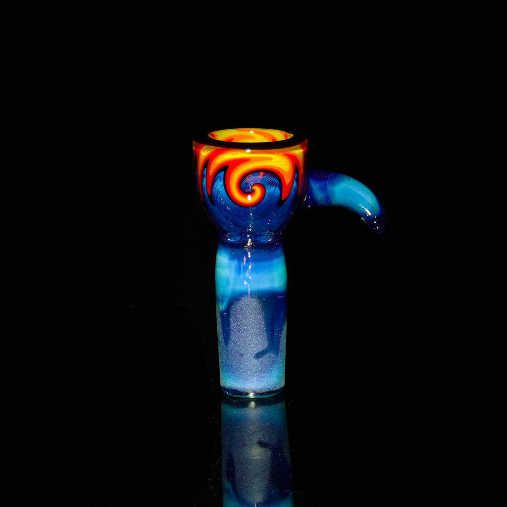 Stevie P - Blue Slyme & Fire Wig-Wag In-line Tube