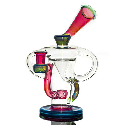 Stevie P - Clear, Karmaline & Blue Slyme Double Uptake Klein Recycler
