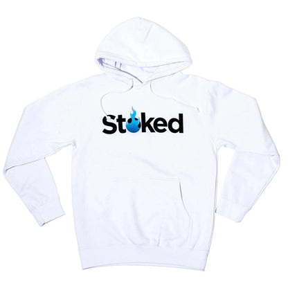 Stoked Provisions - White Heavy Hoodie