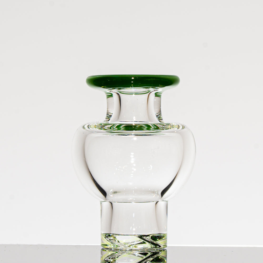 Terroir Glass - Forest Green Accent Bubble Cap