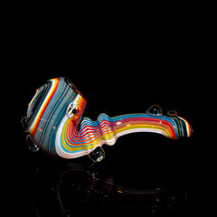 Torcher Glass - Black Rainbow Linework Sherlock