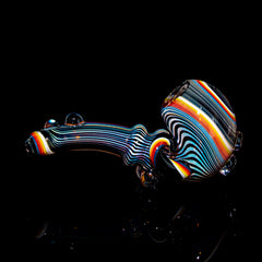 Torcher Glass - Black Rainbow Linework Sherlock