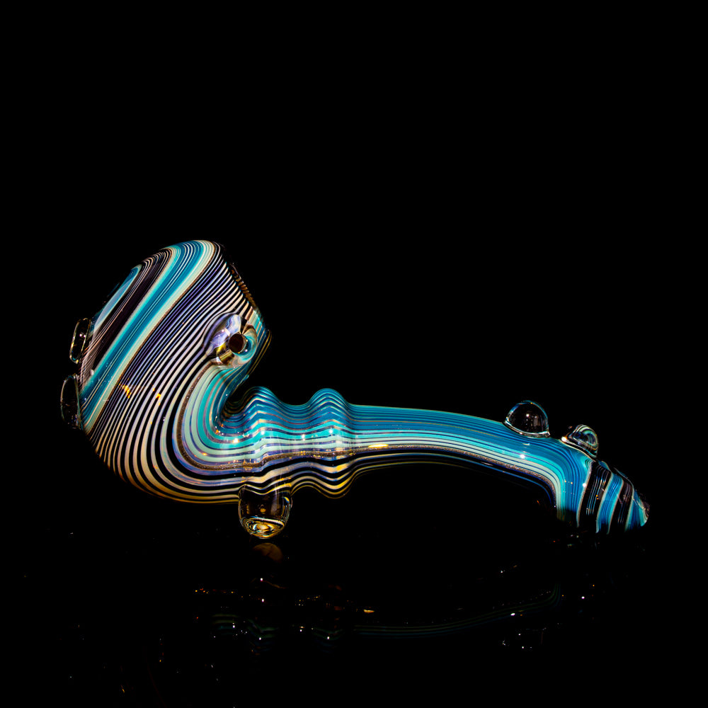 Torcher Glass - Blue & Black Linework Sherlock