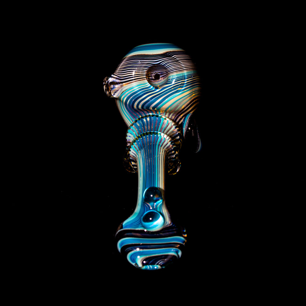 Torcher Glass - Blue & Black Linework Sherlock
