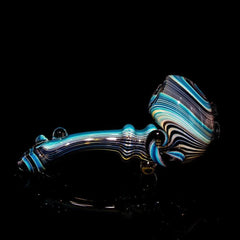 Torcher Glass - Blue & Black Linework Sherlock