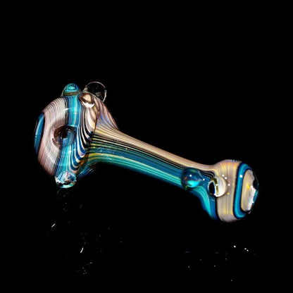 Torcher Glass - Blue & White Linework Layback Sherlock