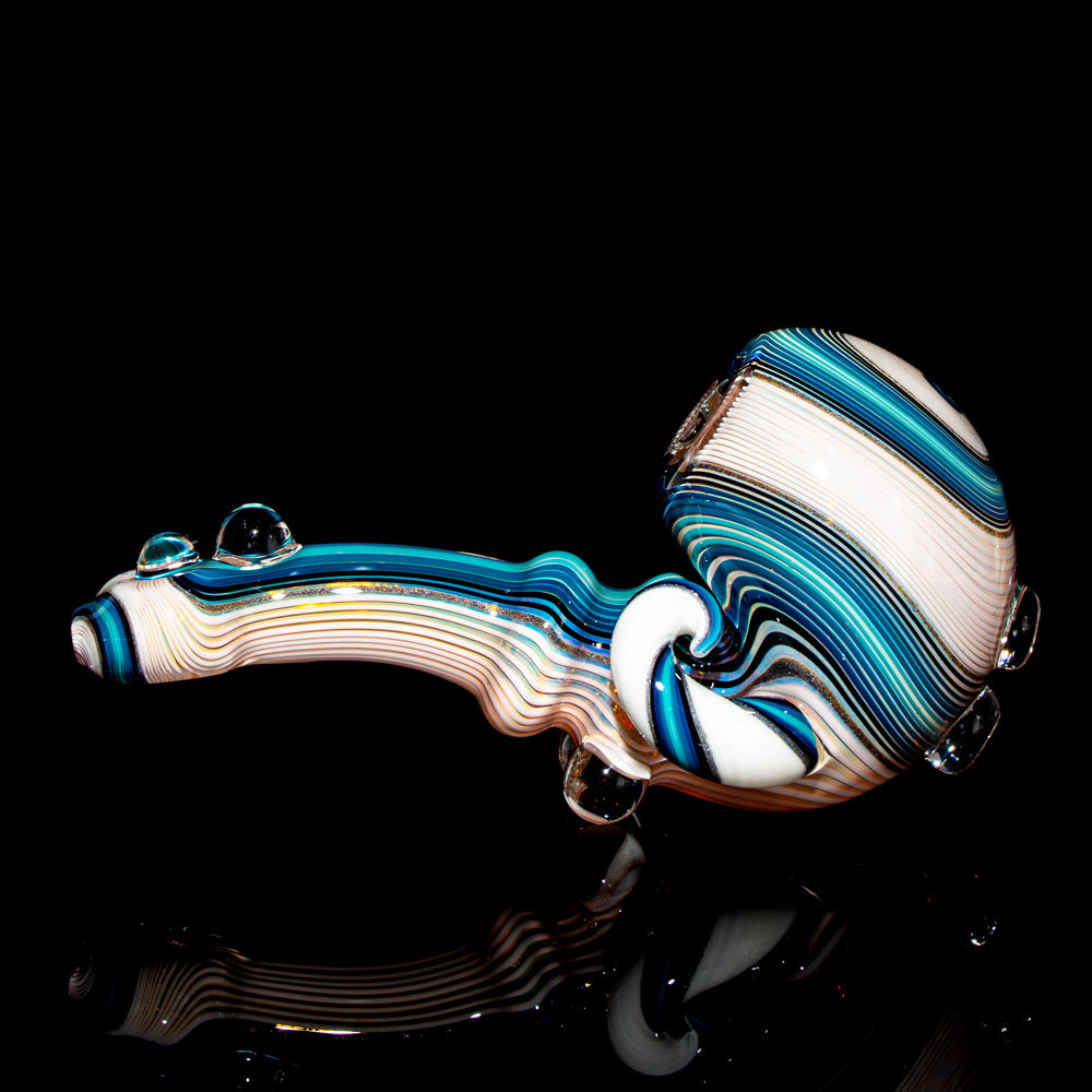 Torcher Glass - Blue & White Linework Sherlock
