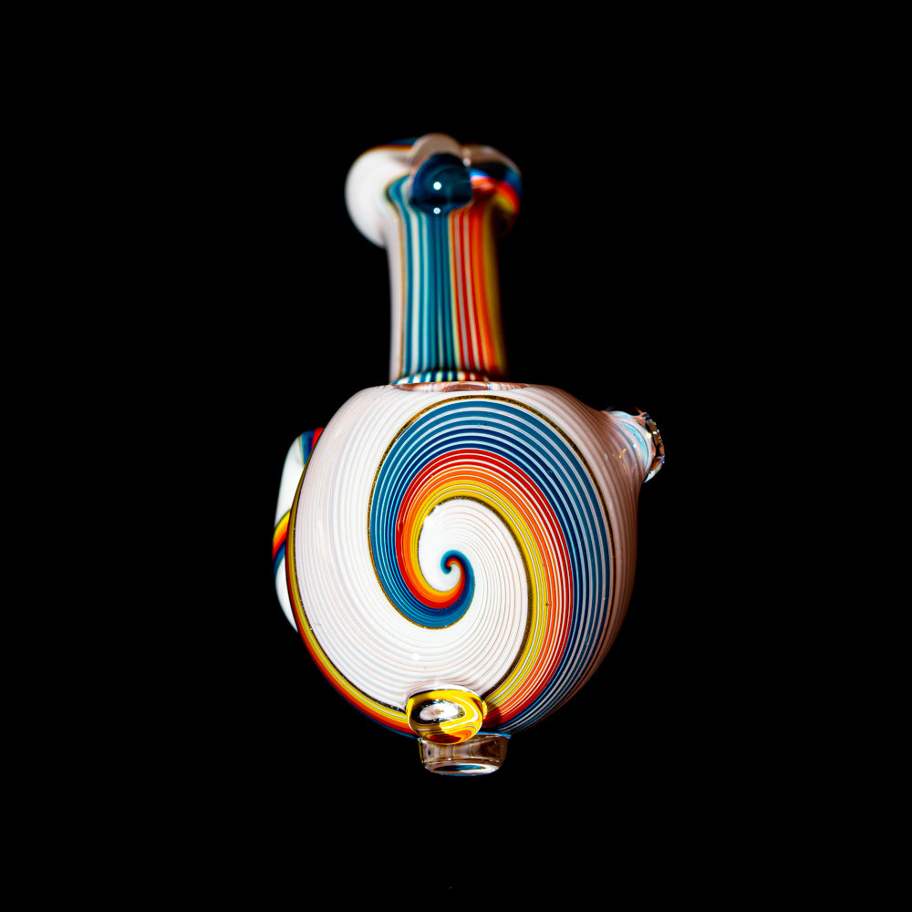 Torcher Glass - White Rainbow Linework Sherlock