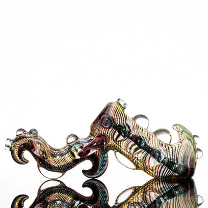 Torcher Glass - Dichro Dragon Push Bubbler