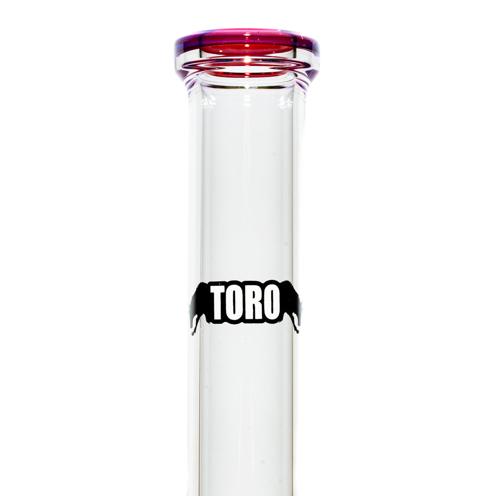 Toro - Moonstone/Gold Ruby & White Circ To 13 Full Size Flower Tube