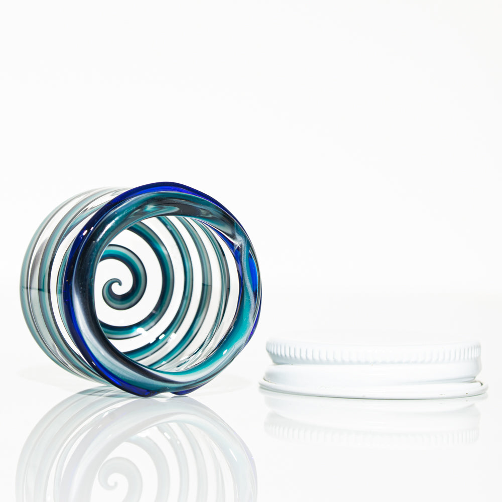 Zek Glass - Blue Fade Linework Baller Jar