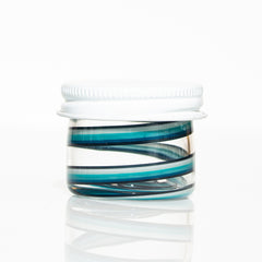 Zek Glass - Blue Fade Linework Baller Jar
