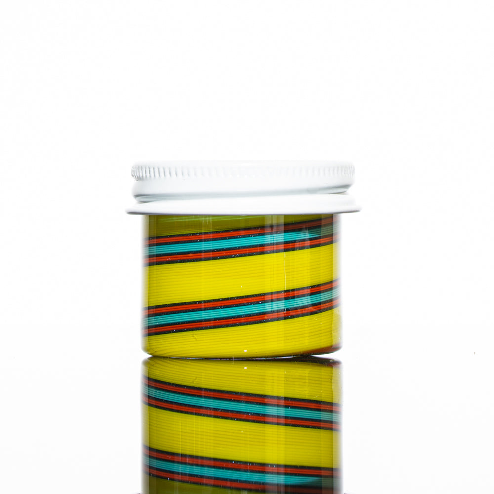Zek Glass - Chartreuse Linework Baller Jar