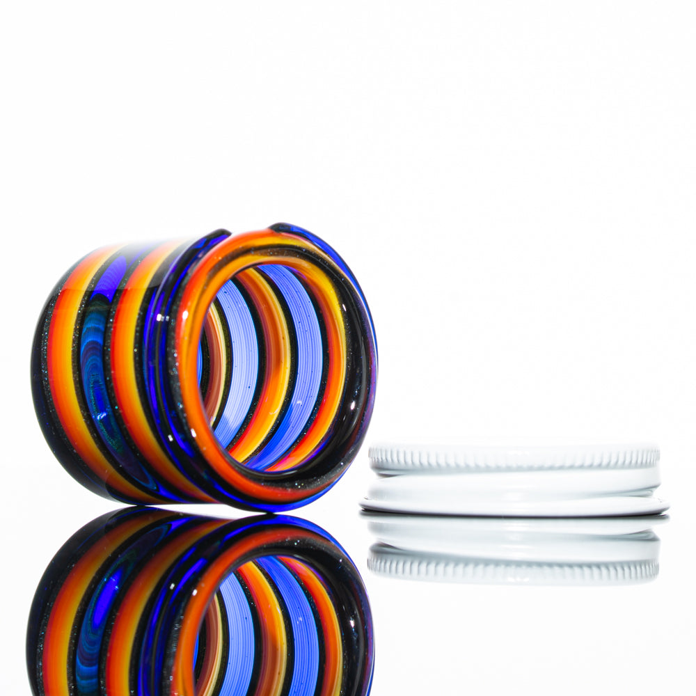 Zek Glass - Cobalt Linework Baller Jar