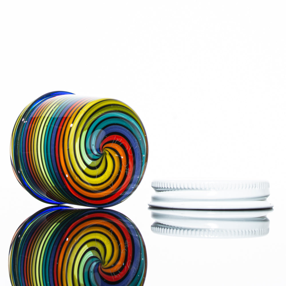 Zek Glass - Rainbow Linework Baller Jar