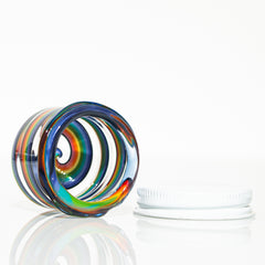 Zek Glass - Rainbow Linework Baller Jar #1