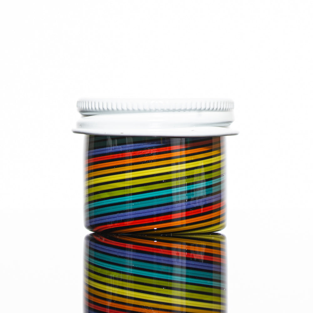 Zek Glass - Rainbow Linework Baller Jar