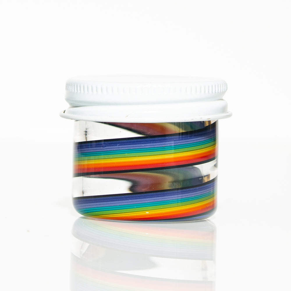 Zek Glass - Rainbow Linework Baller Jar #1