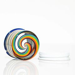 Zek Glass - Rainbow Linework Baller Jar #2