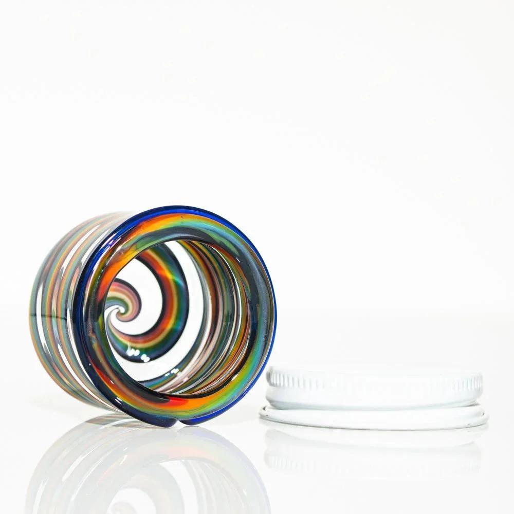 Zek Glass - Rainbow Linework Baller Jar #2