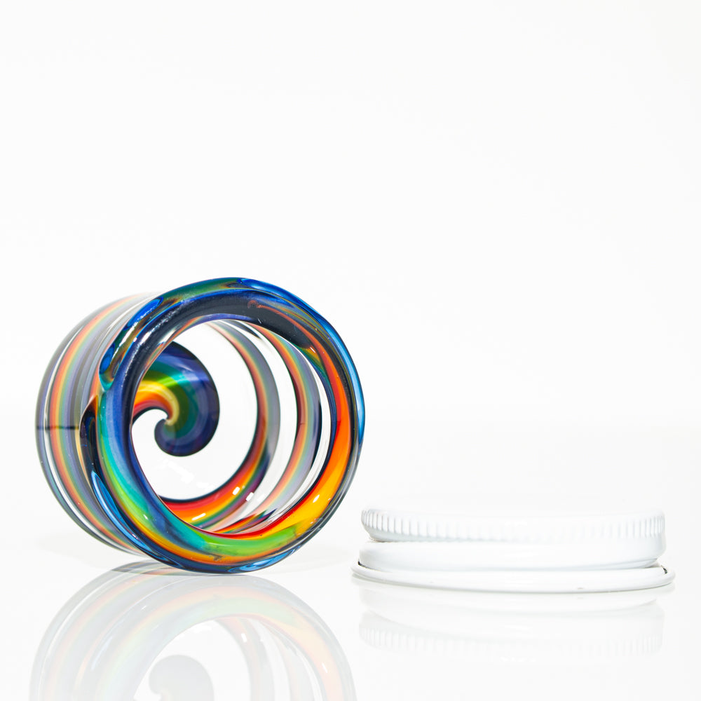 Zek Glass - Tarro Baller con líneas arcoíris n.º 3
