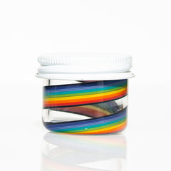 Zek Glass - Tarro Baller con líneas arcoíris n.º 3