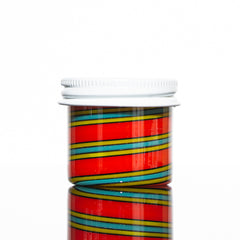Zek Glass - Red & Chartreuse Linework Baller Jar