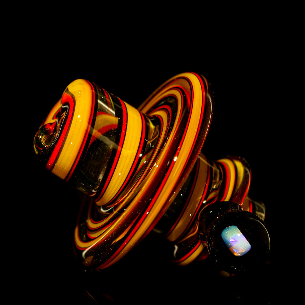 Zombie Hands - Black & Yellow Linework w/ Opal Flat Spinner Cap