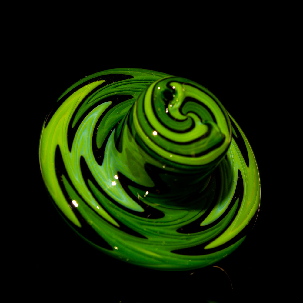 Zombie Hands - Green & Black Linework w/ Opal Flat Spinner Cap