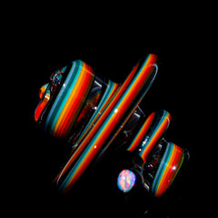 Manos de zombi - Línea arcoíris con tapa giratoria plana de ópalo