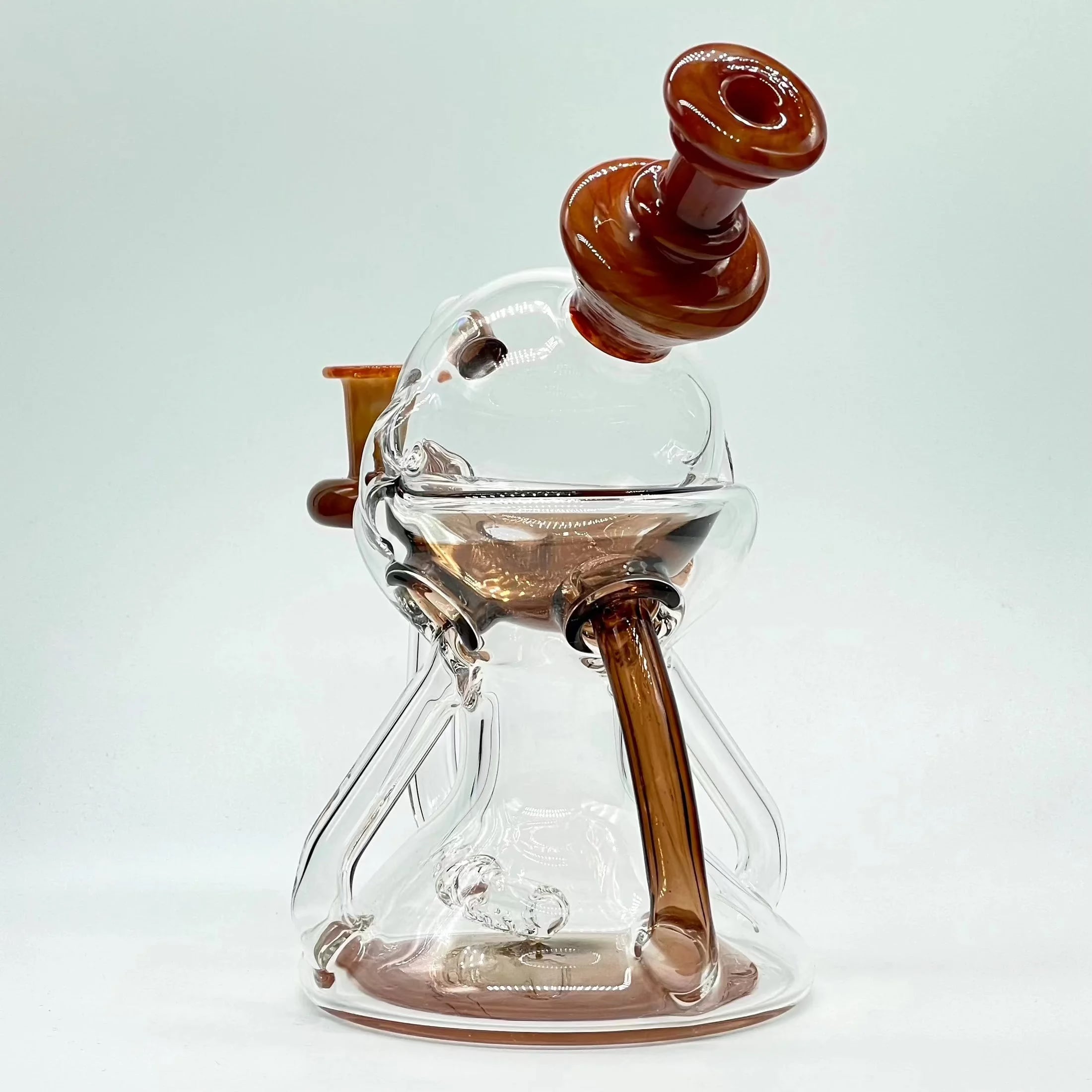 Lid Glass - Persimmon Strike & Sienna Brown Lidcycler