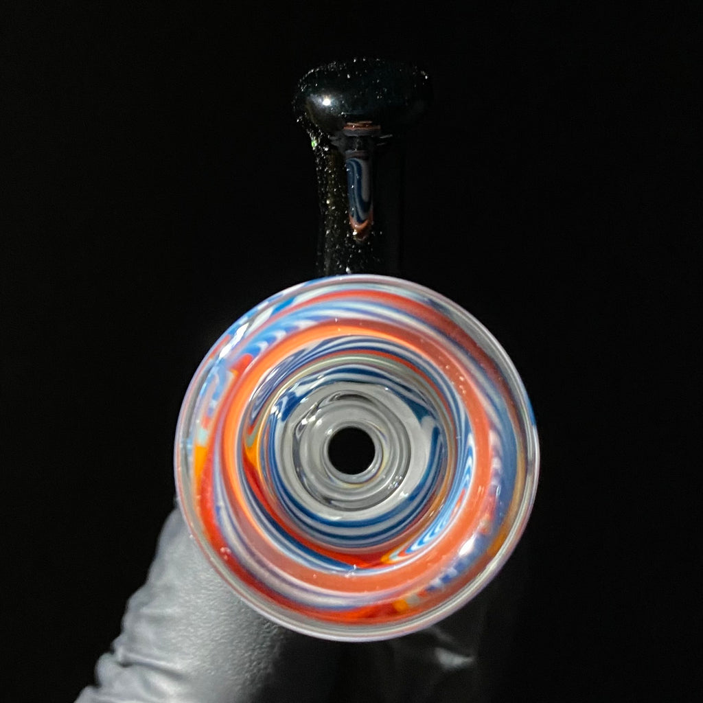 Pho Sco - Diapositiva Martini de 14 mm con líneas azules, naranjas y rojas
