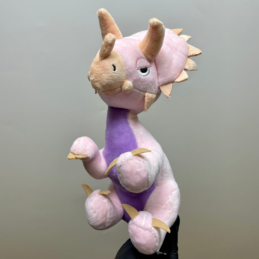 Elbo - Pink Triceratops Mini Plushie