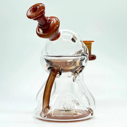 Lid Glass - Persimmon Strike & Sienna Brown Lidcycler