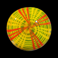 Hoffman Glass - Cuchara de puntada de color verde, amarillo y rojo