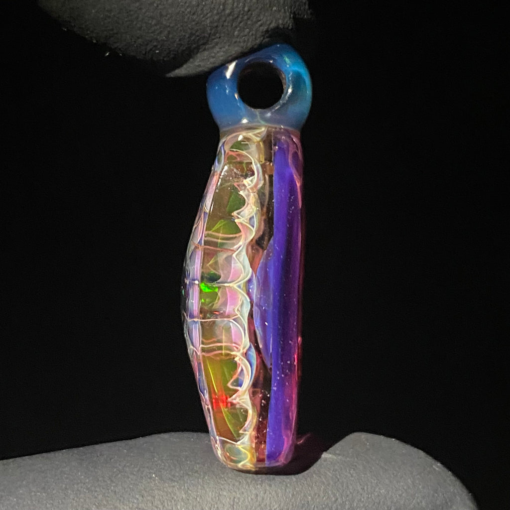 Rellek Glass - Coldworked Rectangle Opal Pendant