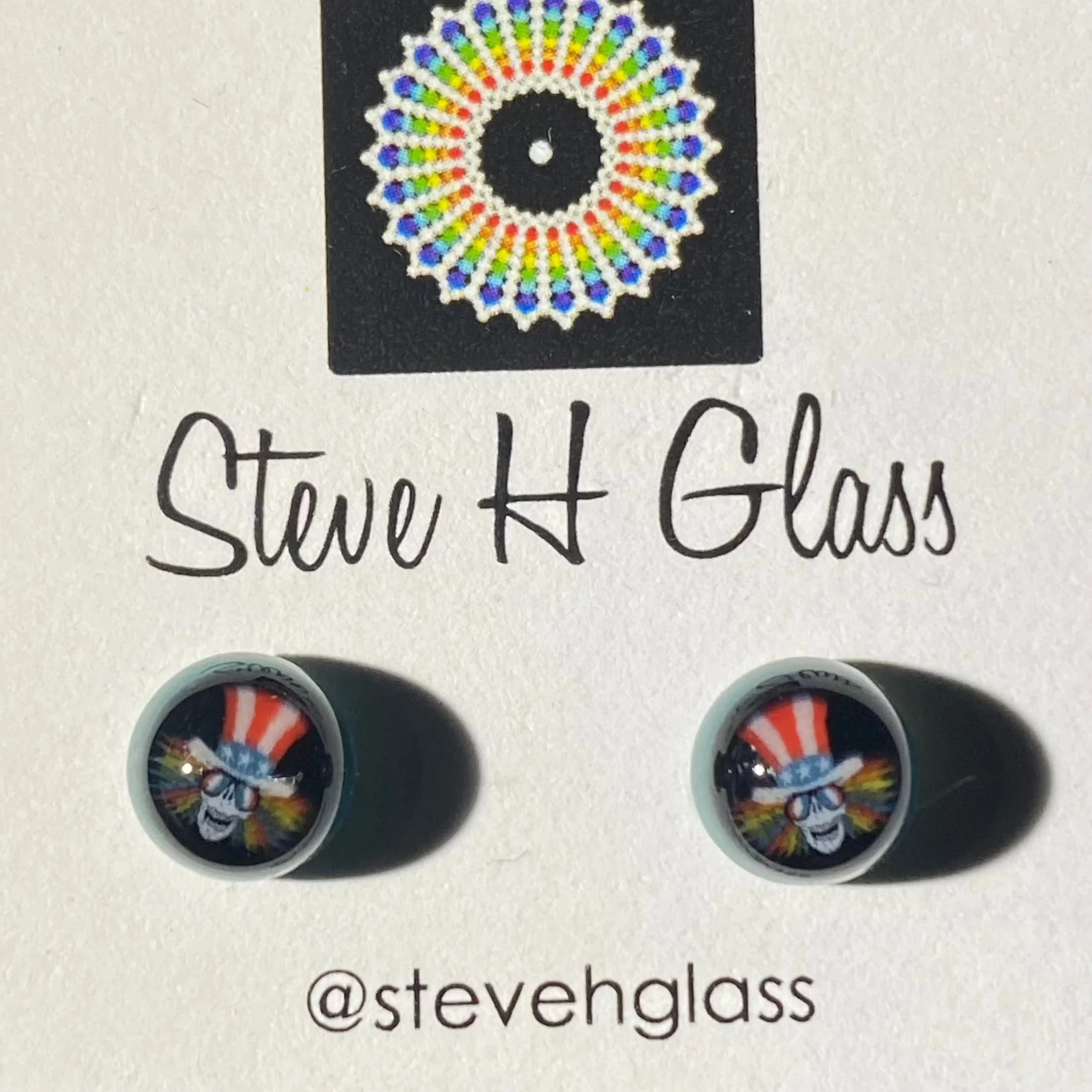 Steve H - Teal Uncle Sam Milli Stud Earrings