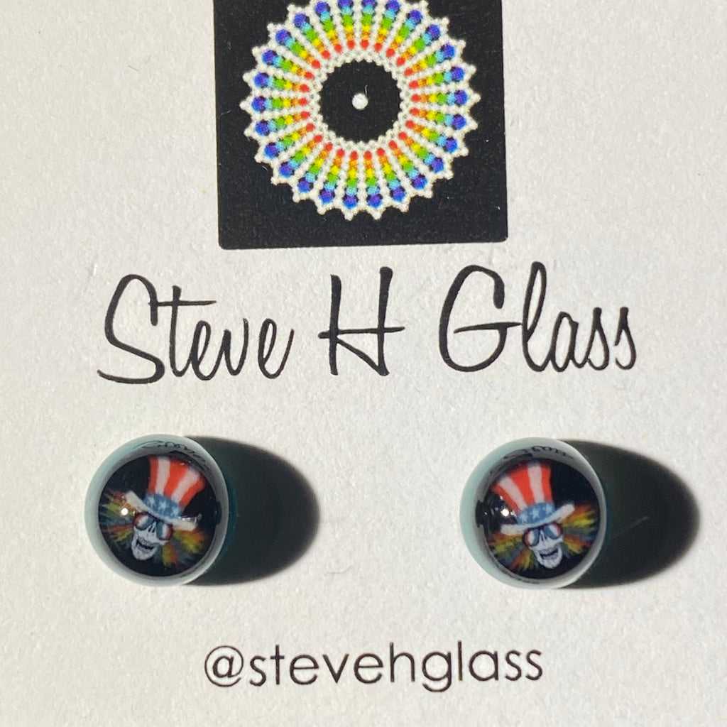 Steve H - Teal Uncle Sam Milli Stud Earrings