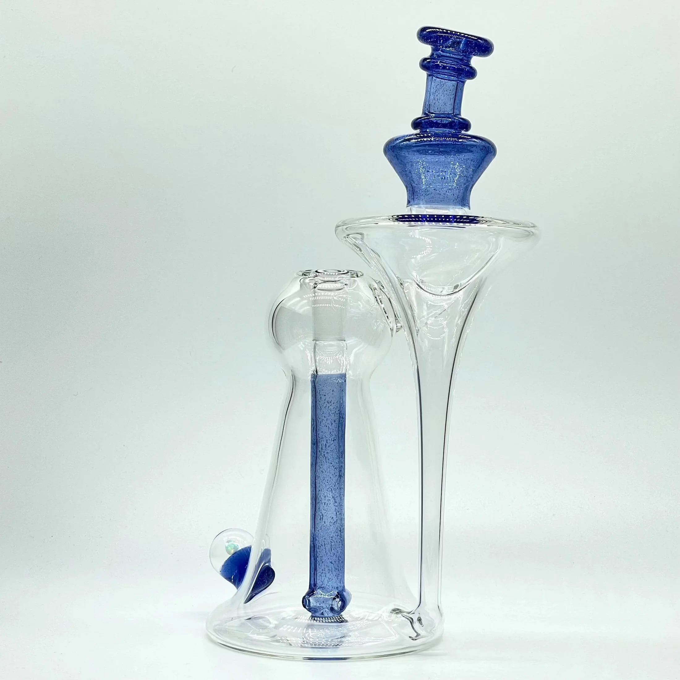 Lid Glass - Sea Blue Recessed Recycler