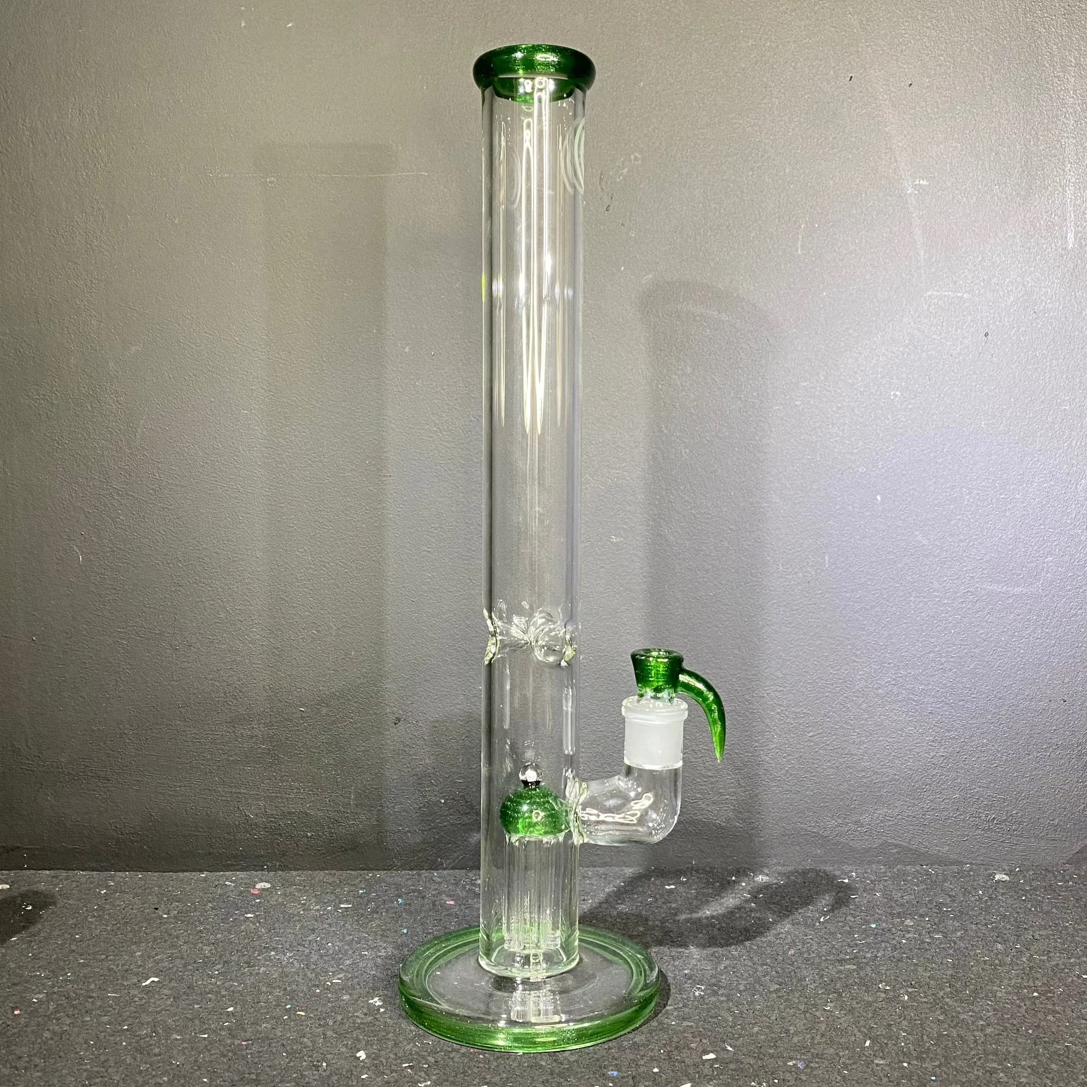 OJ Flame - Green Stardust 16" 4 Arm Straight Tube