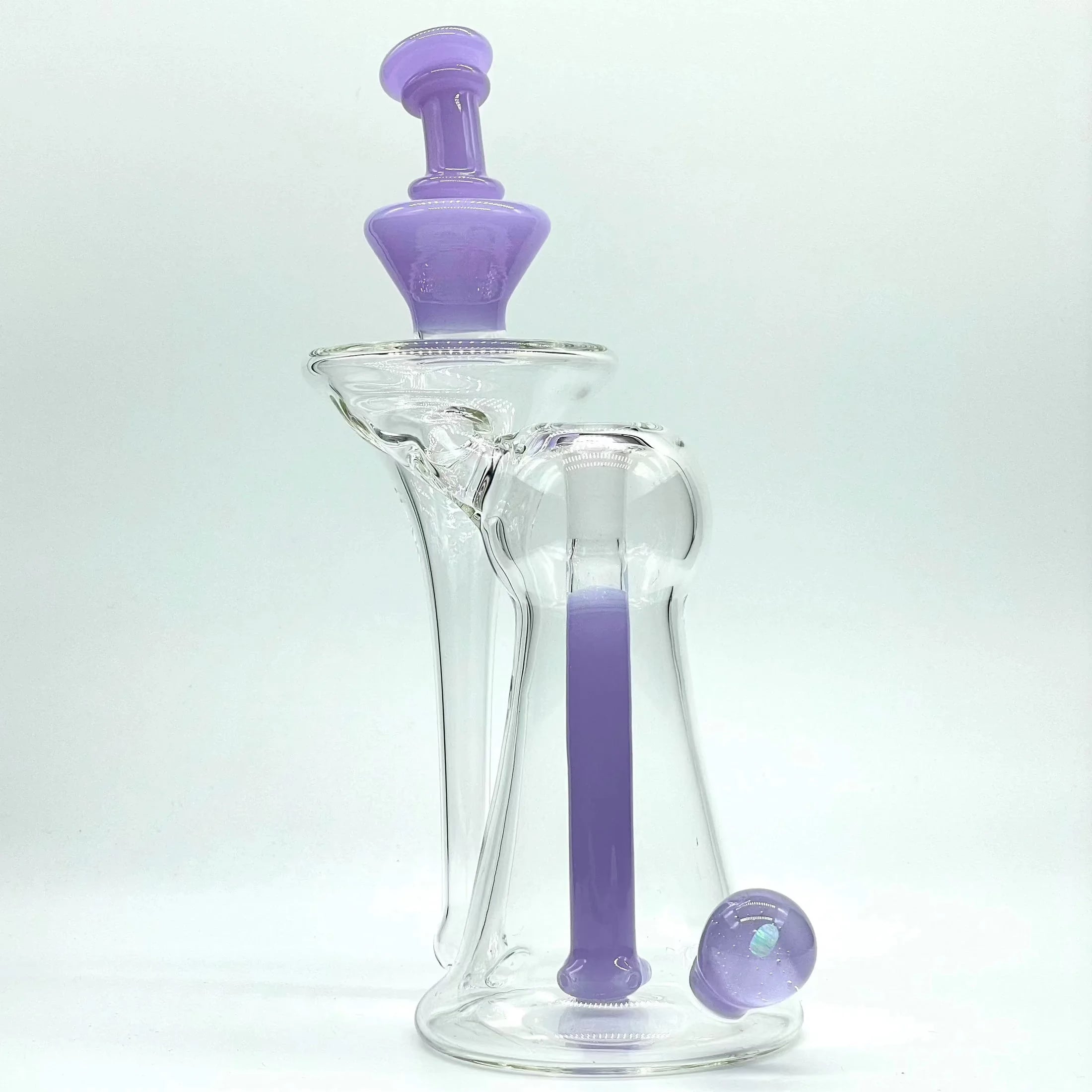 Lid Glass - Cotton Candy Recessed Recycler