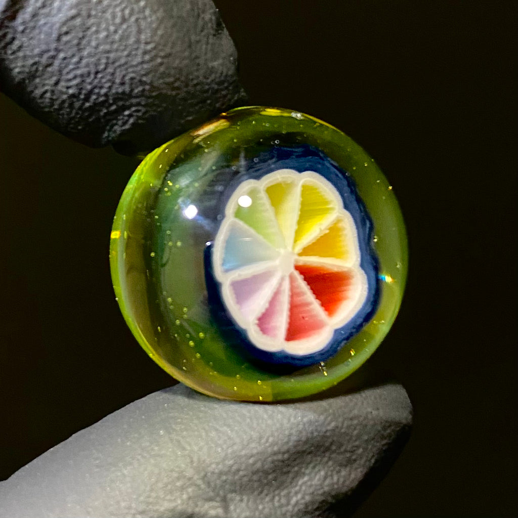 Lyons Glass - Mármol superior flotante arcoíris