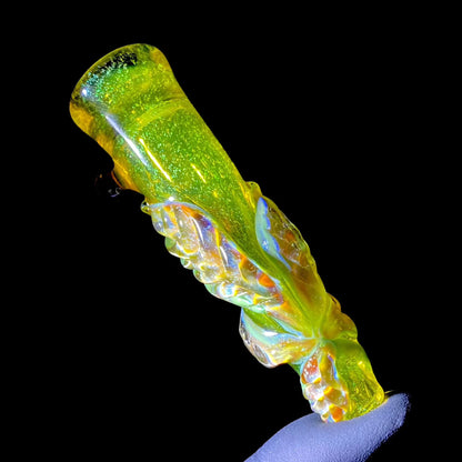 Mr. Gray - Green Dichro Leaf Chillum