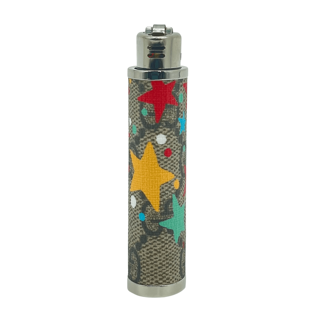 Custom Gucci Lighter Sleeve - Silver - Big Bic